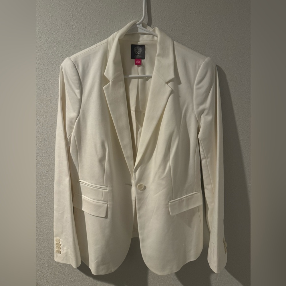 Vince camuto off white size 8 blazer jacket women’s